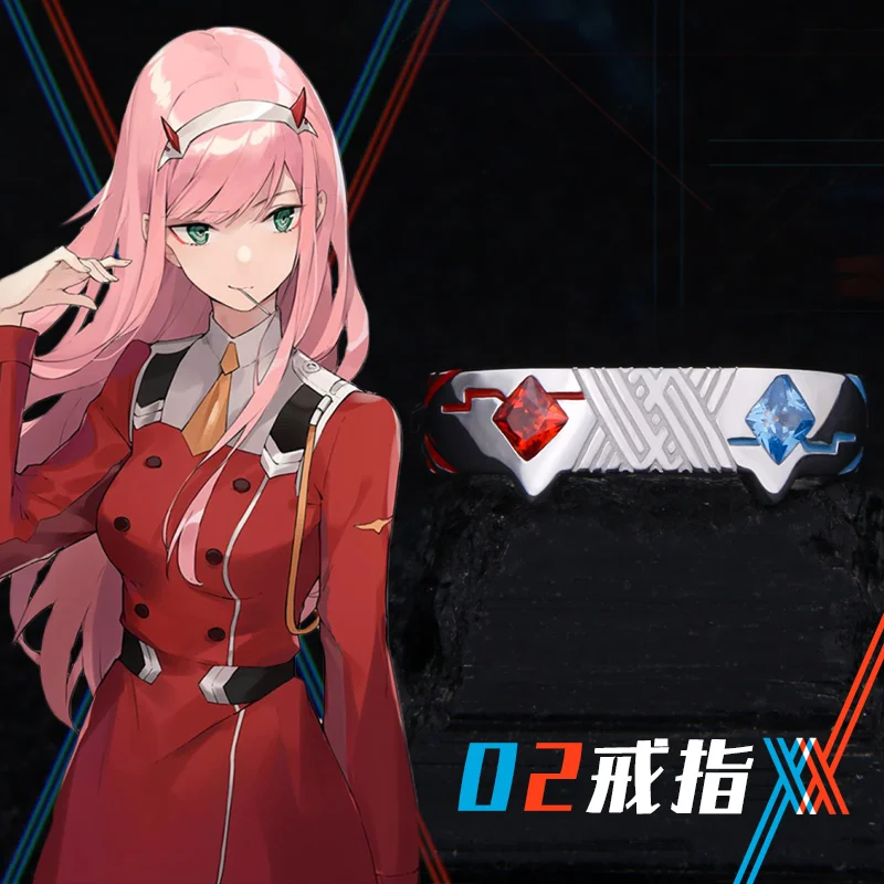 Косплей реквизит в стиле аниме любимый FRANXX 02 красный и синий 54 мм США размер #7