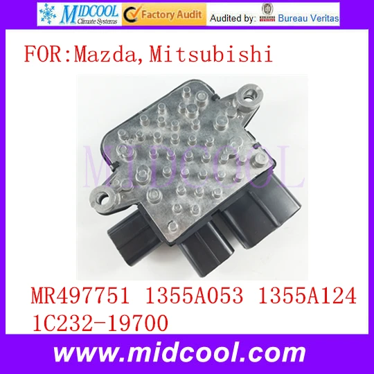 Модуль управления вентилятором с резистором OEM MR497751 1355A053 1355A124 1C232 19700 для Mazda