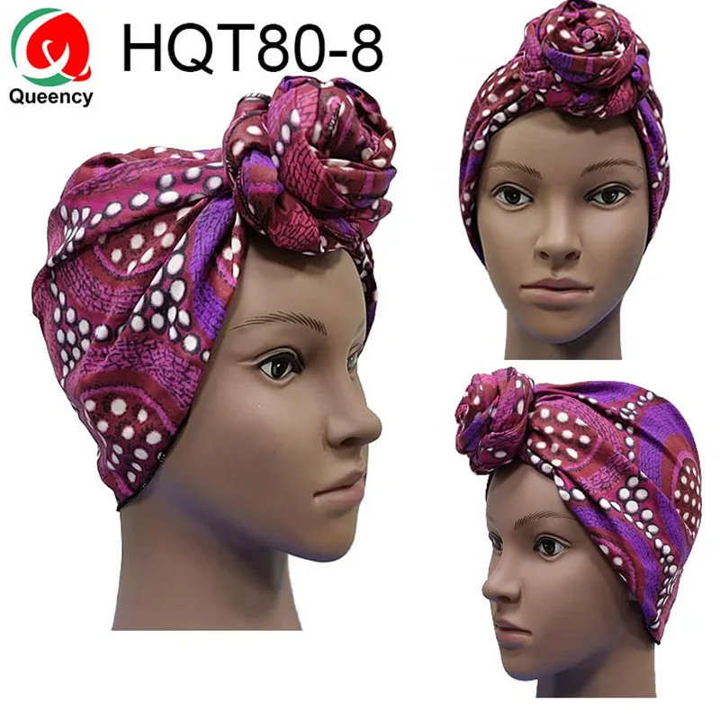 HQT80 Анкара головной убор женский Африканский Традиционный платок тюрбан мягкий