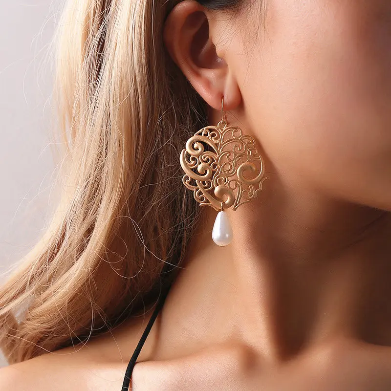 2018 модные богемные висячие серьги цветок для женщин ювелирные изделия винтажные