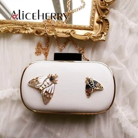 2018 new appliques women fashion bags handbag female bridal clutch bags wallet for elegant ladies party purse box bags