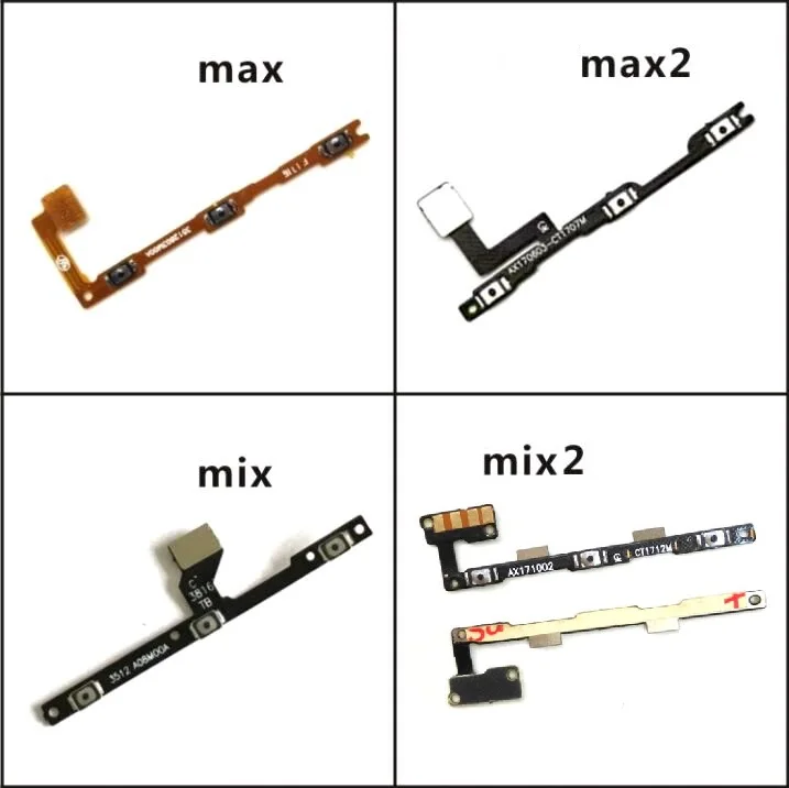 100% подлинный гибкий кабель питания и громкости для Xiaomi Mi /Mix /Mix2 /Max /Max2 Боковая