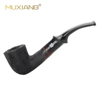 ru muxiang 2019 new fashion good quality wooden briar wood tobacco small pipe smoking for 9 mm filter aa0333k01
