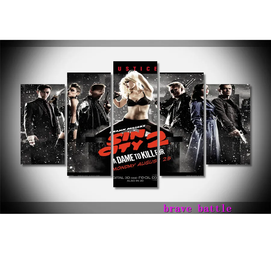 Картина на холсте Sin City 2 A Dame домашний декор для гостиной современная роспись