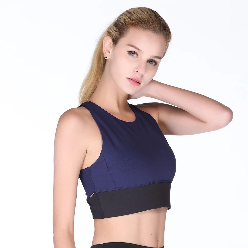 Zhangyunuo Sports Bra Padded Compression Patchwork Shockproof Yoga Bra Push Up Gym Fitness Women Brassiere Sport