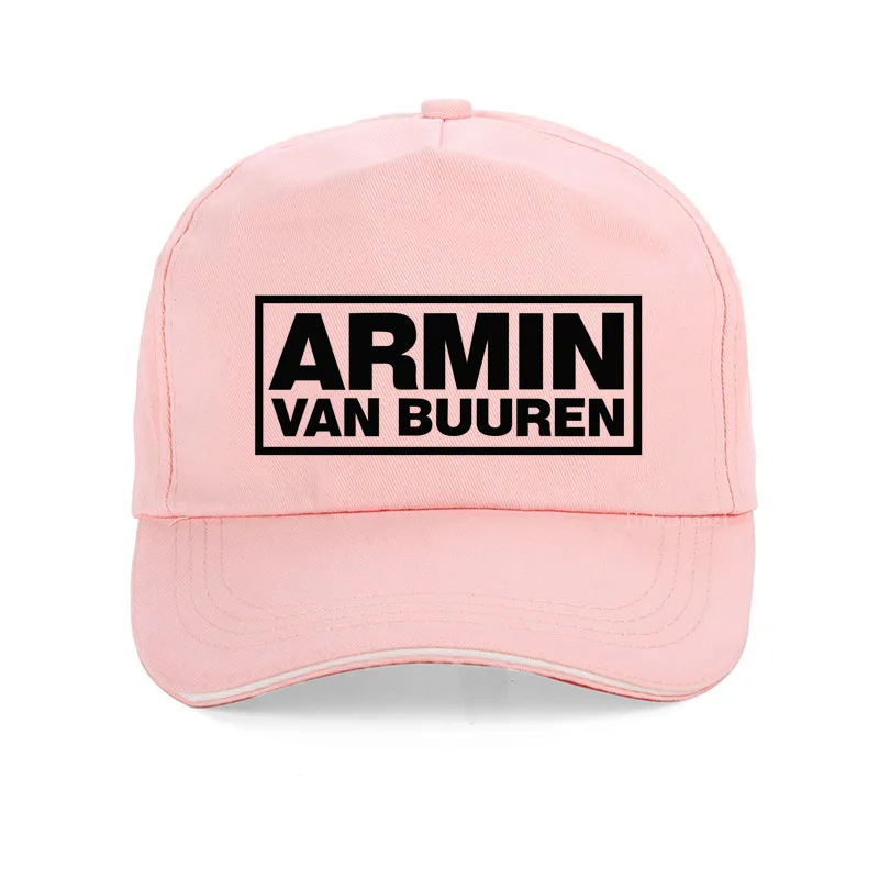Розовый ARMIN VAN BUUREN бейсболка с принтом ASOT HOUSE MUSIC IBIZA RAVE DJ для мужчин и женщин регулируемая бейсболка шапки чепчик унисекс - Цвет: Розовый