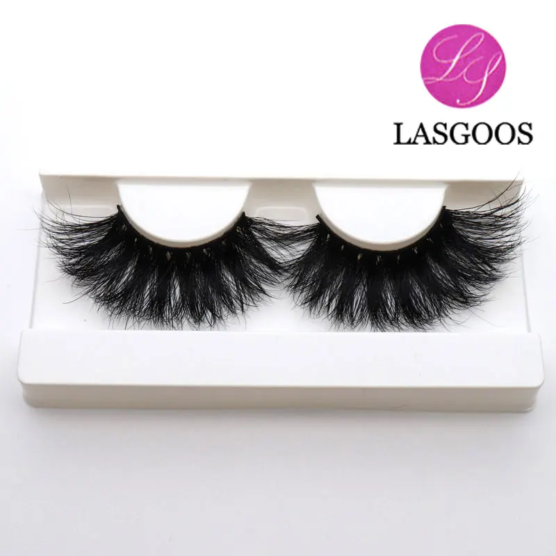 Женские норковые ресницы LASGOOS 5 пар длинные 3D 25 мм художественные для