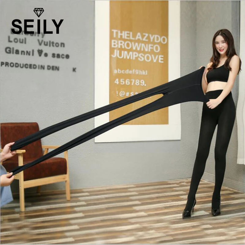 Черные супер эластичные нейлоновые хлопковые колготки 75 кг для женщин 2018 размера