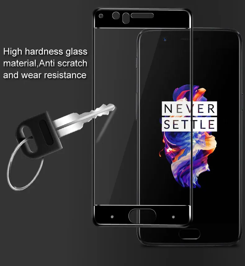 OnePlus 5 закалённое стекло IMAK полное покрытие протектор экрана для OnePlus 5/One Plus 5 5,5 дюймовая защитная пленка