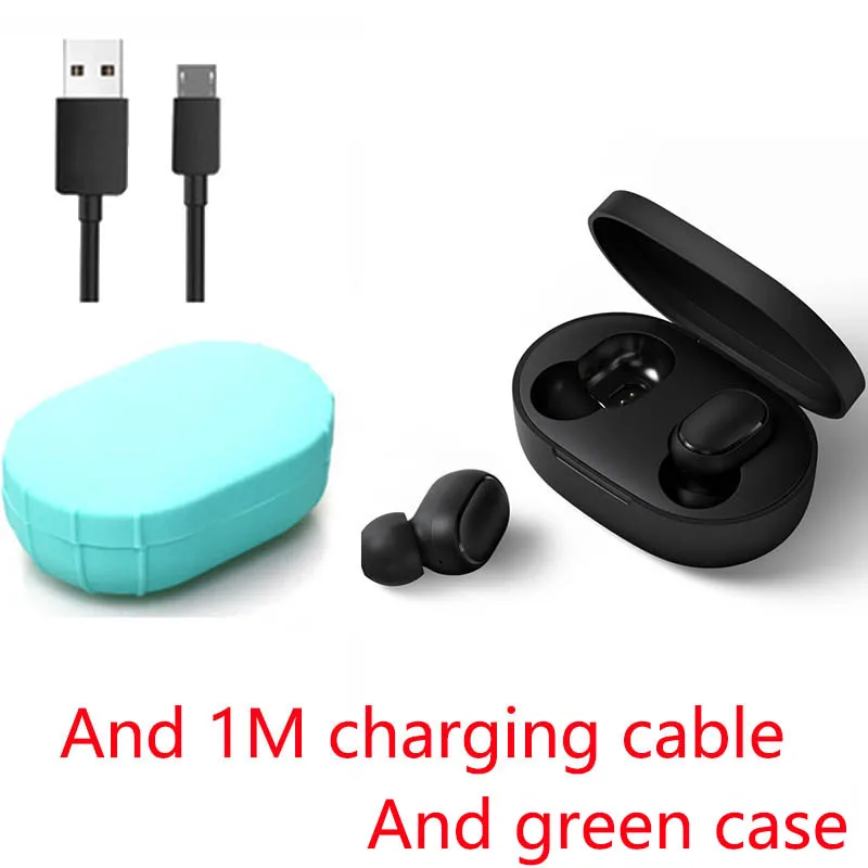 Новые Xiaomi Redmi Airdots TWS Bluetooth наушники стерео бас BT 5,0 Eadphones с микрофоном Handsfree наушники AI управление - Цвет: Золотой