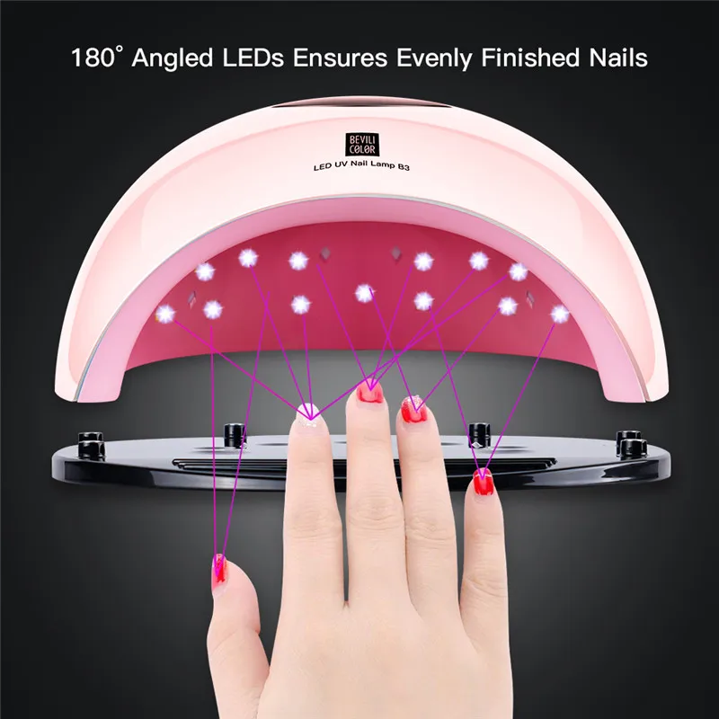 

80w high power nail phototherapy machine led light fast dry pink nail lamp induction nail baking lamp dryer