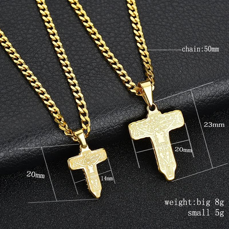 UZone Double Sides Crucifix Cross Necklace Lord's Prayer Pendant Necklaces For Valentine's Day Gift | Украшения и