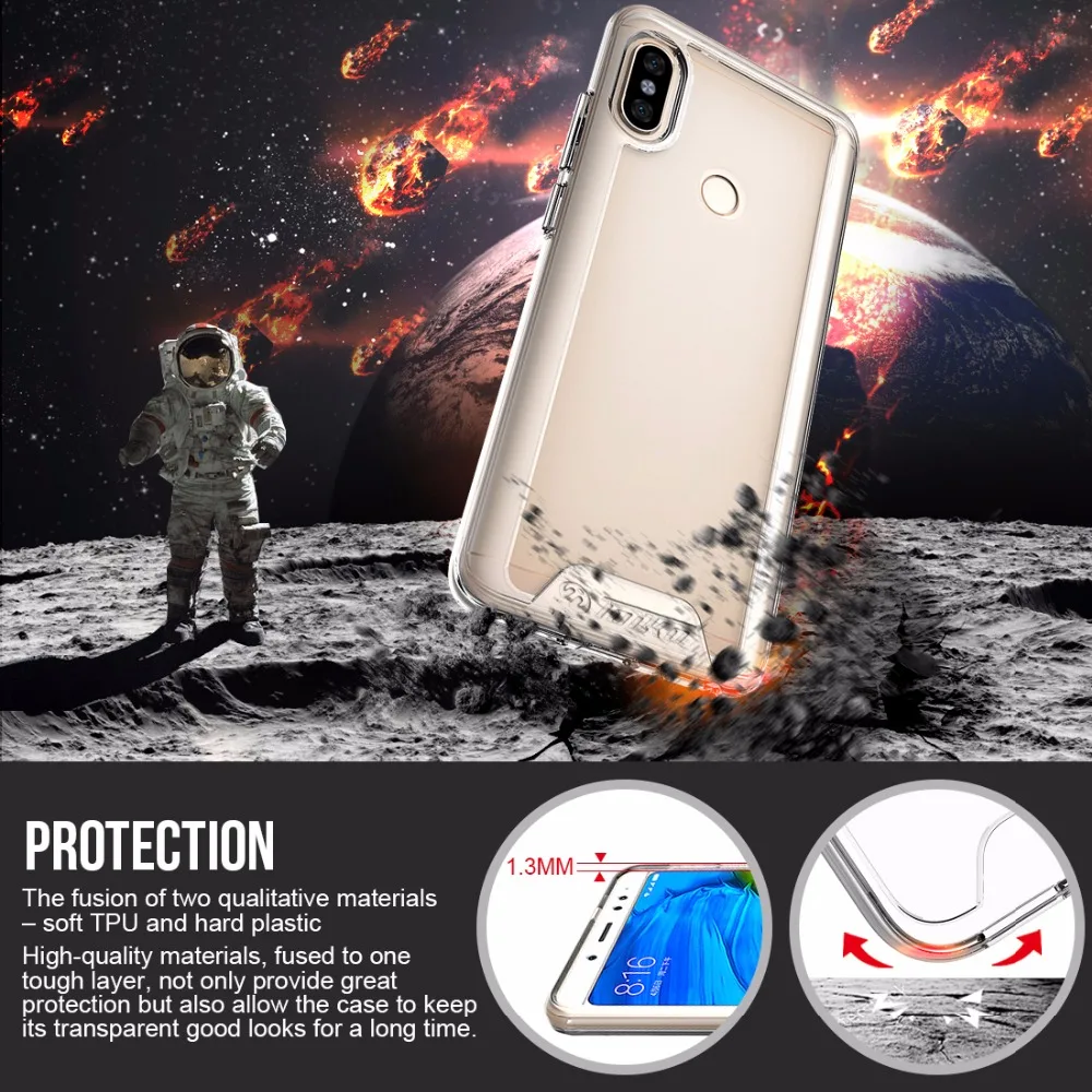 Прозрачный Гибридный чехол toyko Chiron для xiaomi Redmi Note 5 Global Note 5 Pro, ударопрочный Жесткий ПК, мягкий ТПУ бампер, задняя крышка для телефона, Новинка