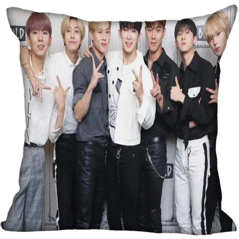 18 Наволочки из шелкового сатина с принтом Monsta X, Размеры 35x35 см, 40x40 см - Цвет: 18