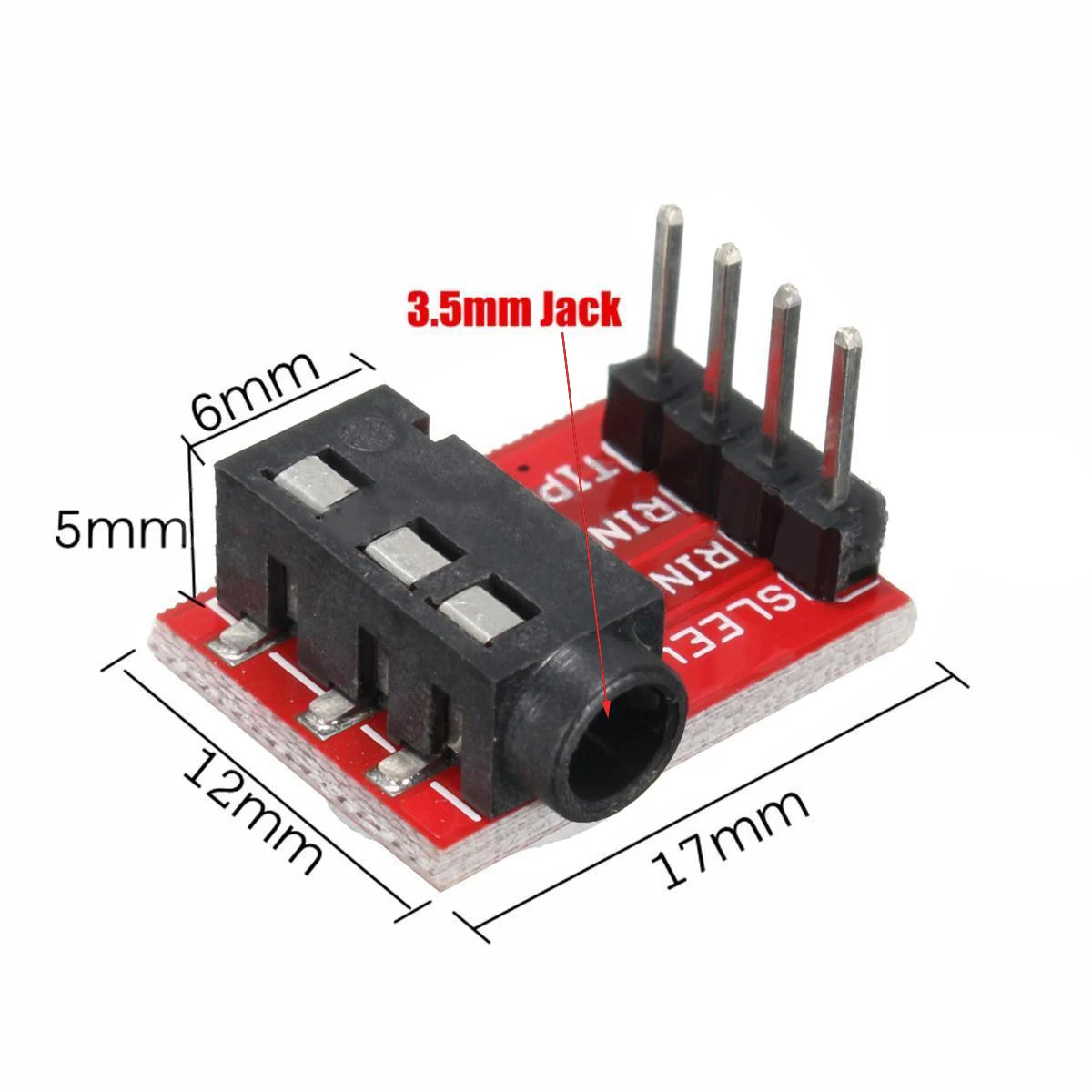 

Audio Module Socket Stereo 3.5mm Jack Headset Breakout Module Portable Mini 5pcs Practical