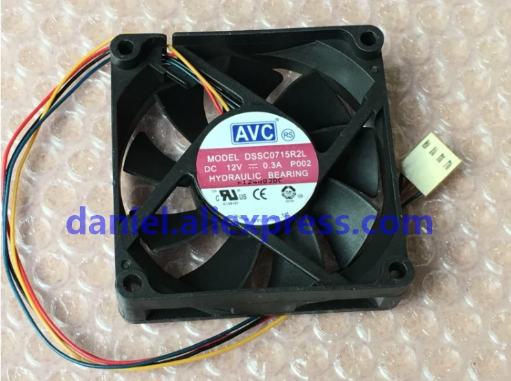 AVC DSSC0715R2L 12V 0.3A 7 см вентилятор процессора ШИМ радиатор с температурным