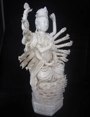 Огромный Дэхуа Фарфор 1000 дуга Авалокитешвара Кван инь Статуя Будды Гуаньинь|statues