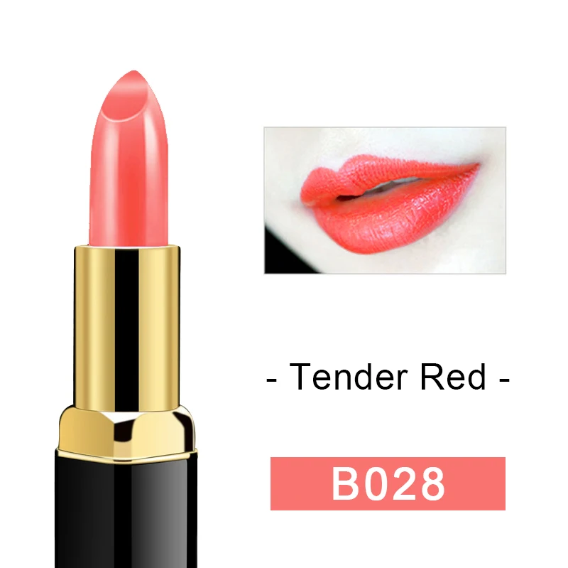 Tender Red BIOAQUA водостойкая губная помада длительного действия телесный макияж помада Увлажняющий блеск для губ поцелуй очарования макияж кисточка для губ - Цвет: Tender Red
