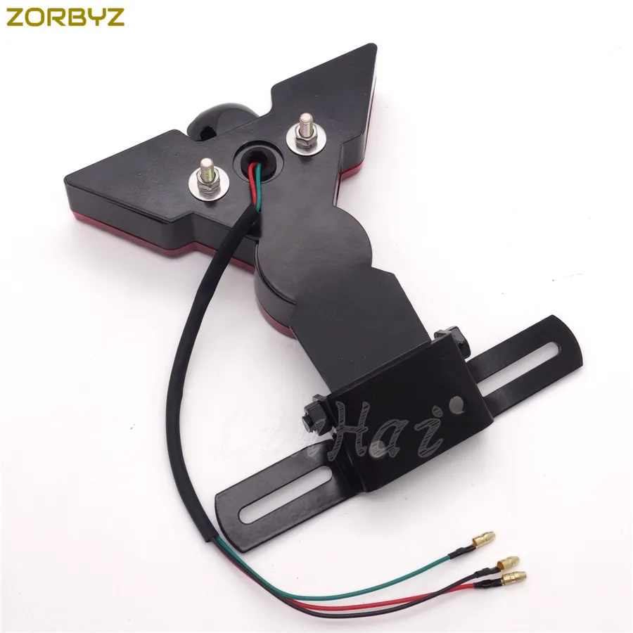 ZORBYZ мотоцикл Warbird навесной светодиодный задний Номерной Знак Стоп задний фонарь лампа для Harley Bobber Chopper