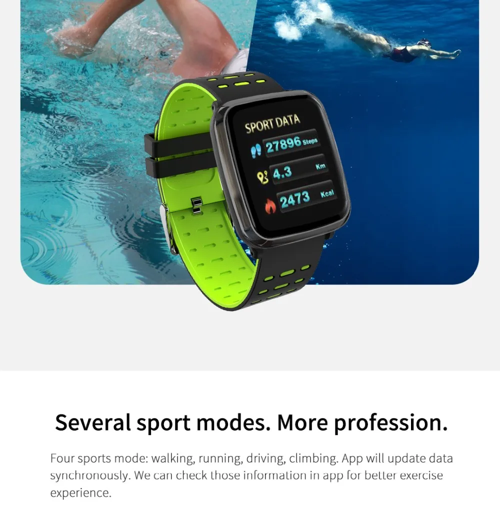 Смарт-браслет PPG ECG smartwatch измеритель пульса кровяное давление ip67 smartband водонепроницаемые Смарт-часы спортивные мужские смарт-браслет