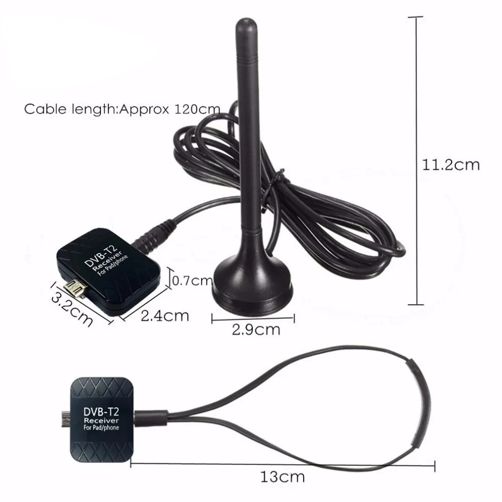 HD цифровой ТВ приемник USB DVB-T2 ТВ-палка для телефона Android Pad D ТВ спутниковый приемник Micro USB часы ТВ DVB-T2 сигнал HD809