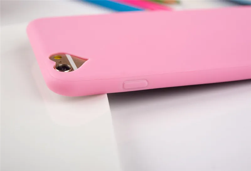 Яркие мягкие силиконовые чехлы из ТПУ для телефона с отверстием любви аксессуары