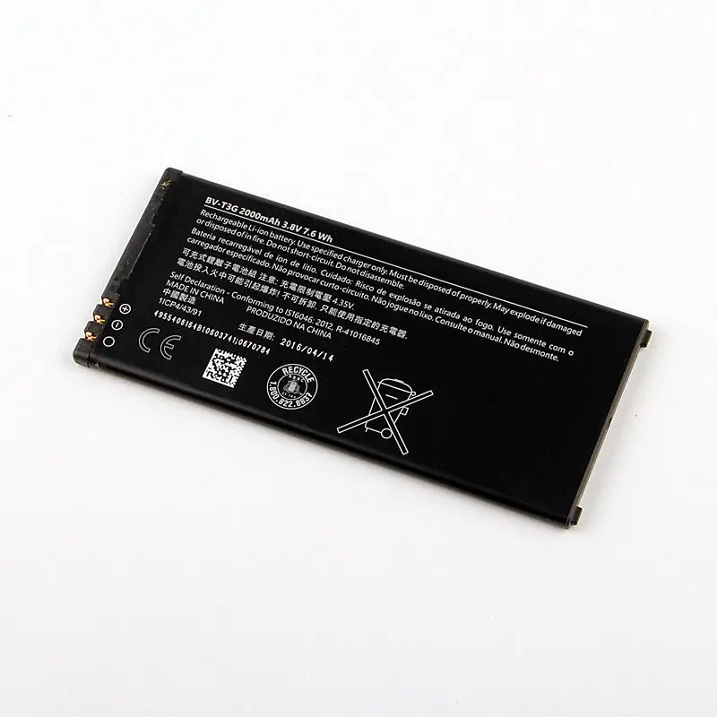 Оригинальный аккумулятор для телефона с высокой емкостью BV T3G Nokia Microsoft Lumia 650 RM 1154