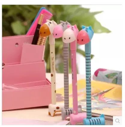 В Корейском стиле симпатичная подставка Ослик красочные шариковая ручка с милым