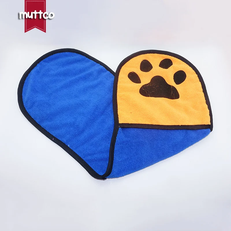 wholesale dog towel footprint pure color pet bath 3 colors |