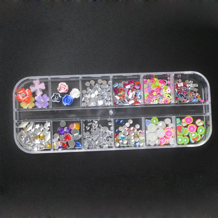 Акриловые стразы Addfavor для дизайна ногтей блестки бриллианты шпильки зернистость