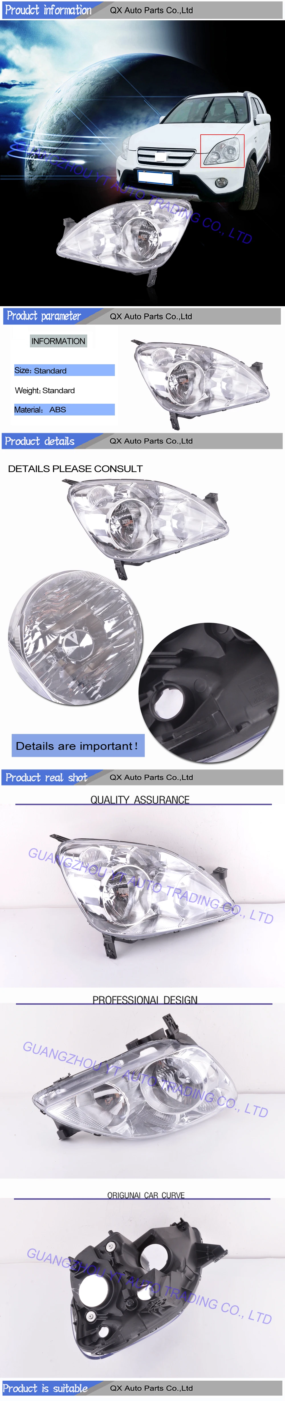 Фара переднего бампера capqx для CRV CR-V RD5 RD7 2005 2006 фара головного света 33151-S9A-A11/33101-S9A-A11