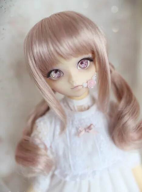JD186, 1/6, 1/4, 1/3, красивые кукольные парики с двойной пони, BJD, размер 6-7 дюймов, 7-8 дюймов, 8-9 дюймов, модный кукольный парик, парики YOSD MSD SD, распродажа