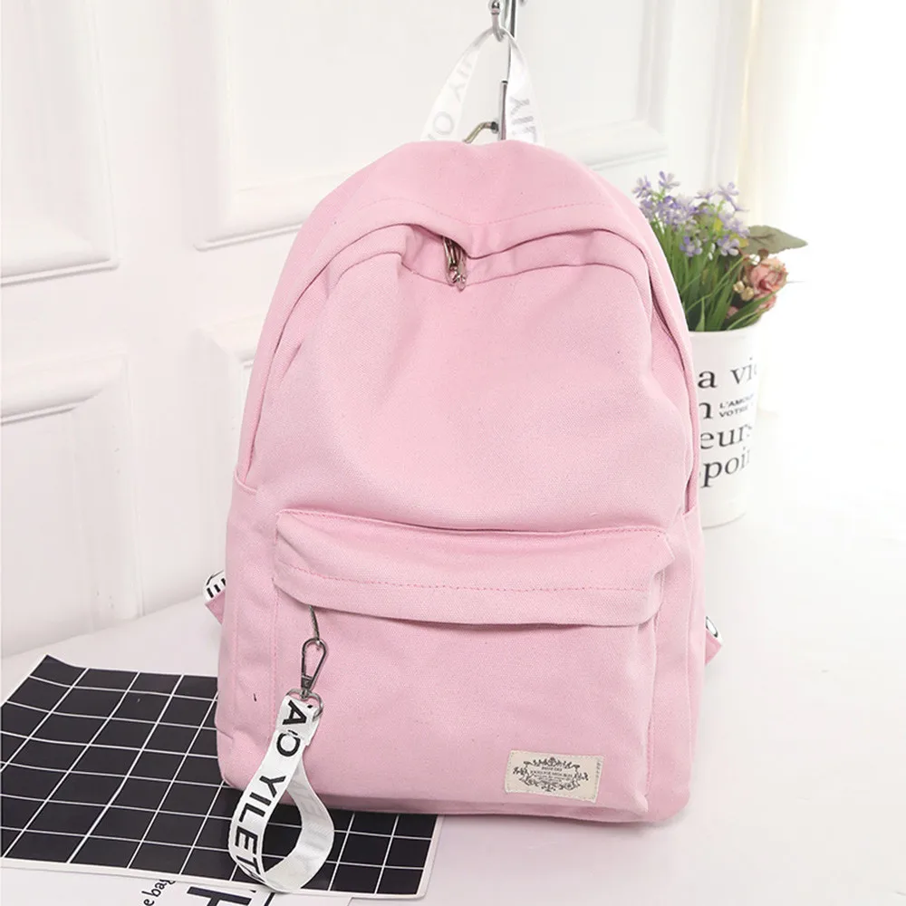 Pink OCARDIAN, женский рюкзак, Холщовый,, для улицы, Colleg, новая мода, Повседневный, унисекс, школьный стиль, для путешествий, ранец, школьная сумка, Прямая поставка, A8 - Цвет: Pink