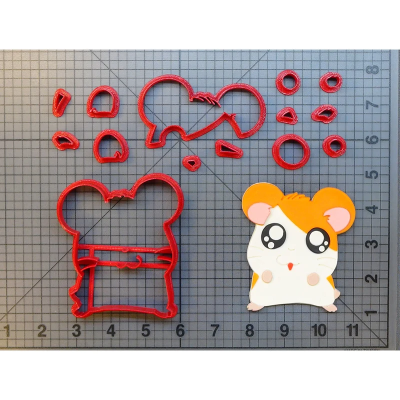 Мультипликационный персонаж Hamtaro резак для печенья мастики нож кексов из 3D с