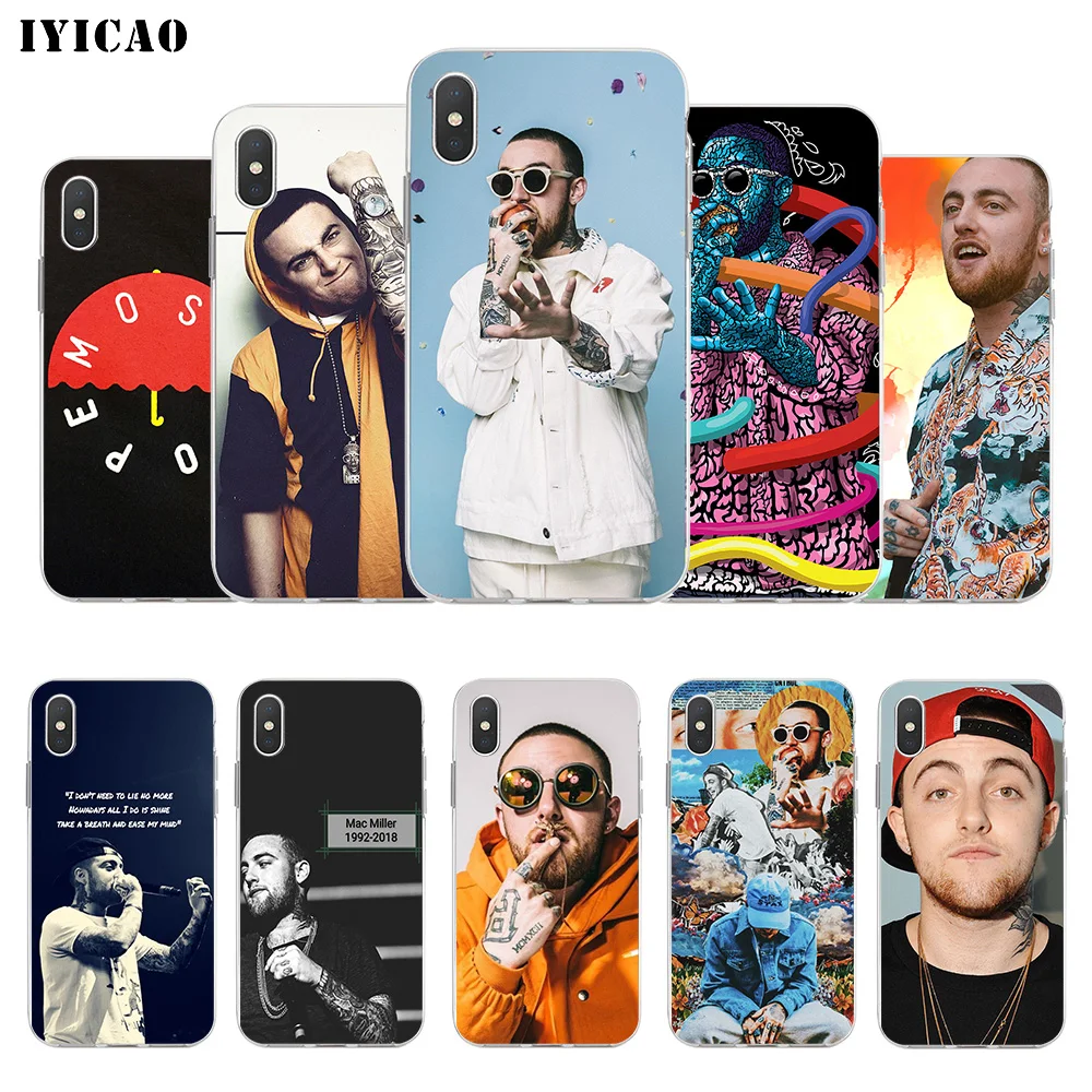IYICAO Рэппер Mac Miller Мягкий силиконовый чехол для телефона iPhone X XR XS MAX 6 6s 7 8 Plus 5 5S SE TPU