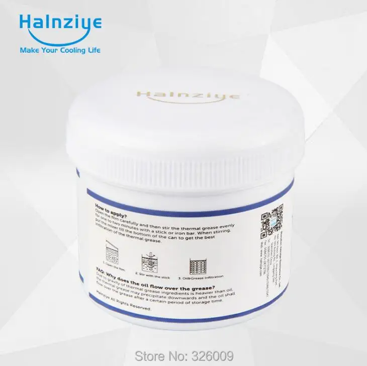 Halnziye HY 500 HY510 CN150 150 г 1 93 Вт/mk серый Тепловая смазка/CPU/Видеокарта термальная