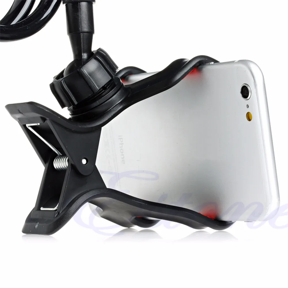 

1 PC Black Universal Lazy Bed Desktop Stand Mount Car Holder For Cell Phone Long Arm New