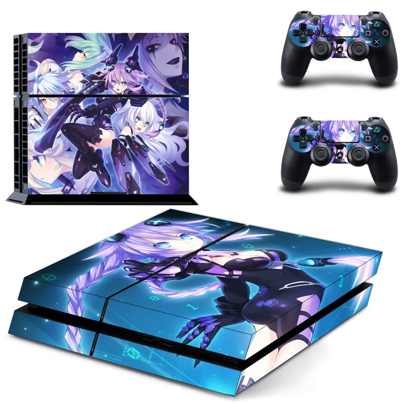 Аниме милая девушка Хацунэ Мику PS4 кожи стикеры Наклейка для sony playstation 4 консоли и 2 контроллеров PS4 кожи Стикеры винил