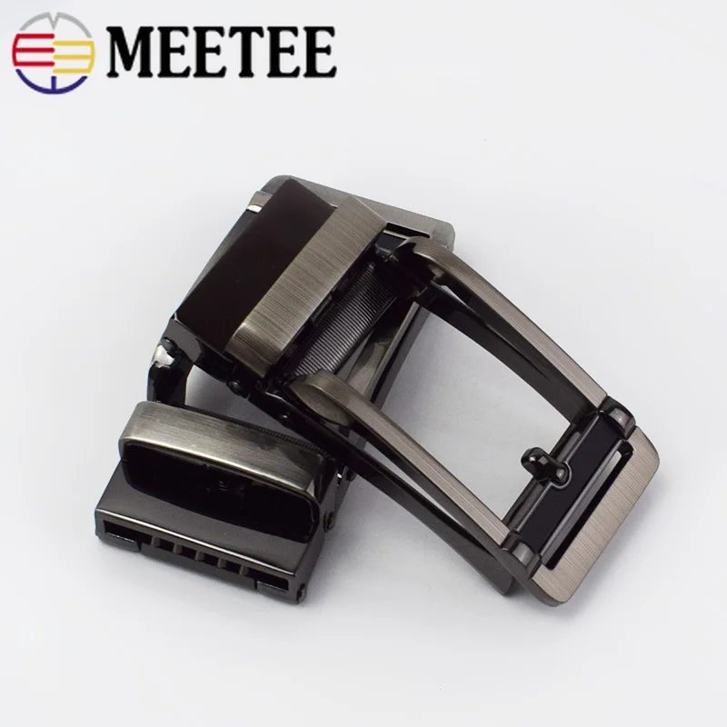 Meetee, модные мужские автоматические пряжки для ремней, металлическая пряжка для ремня 30-31 мм, пояс для головы, сделай сам, кожевенное ремесло, аксессуары для джинсов