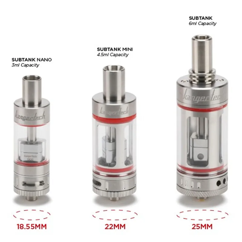 Оригинальный Kangertech Subtank Nano испаритель электронная сигарета распылитель Sub Ом Vape