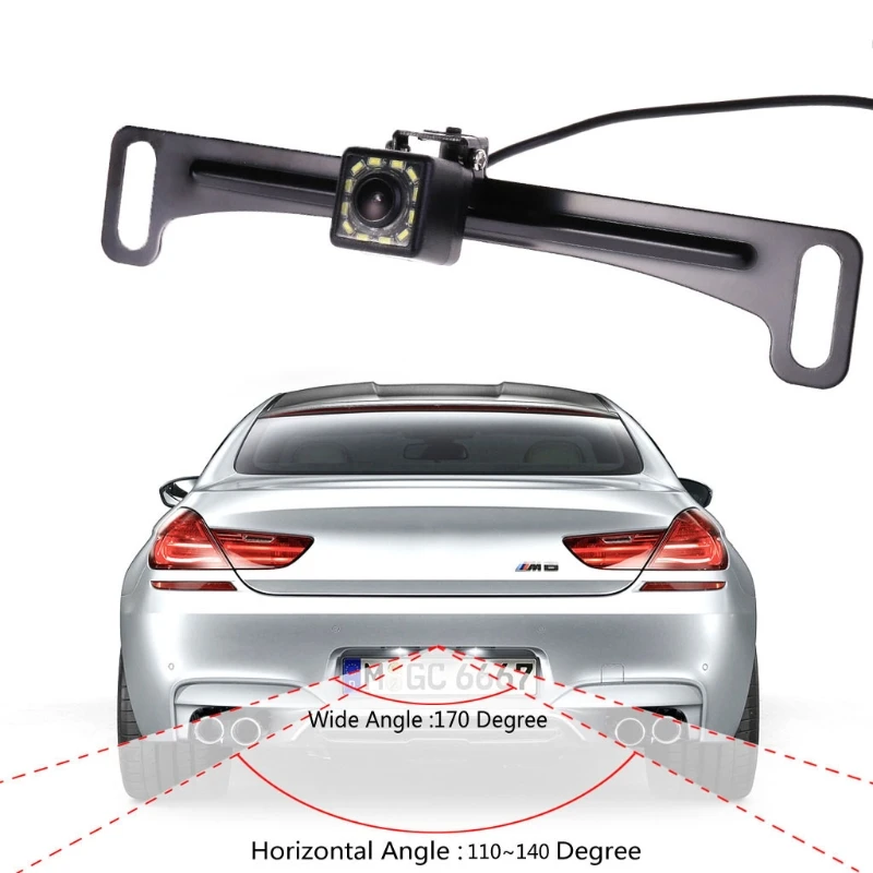 Car Rear View Camera Reverse Backup License Plate 12 IR LED Night Vision | Автомобили и мотоциклы