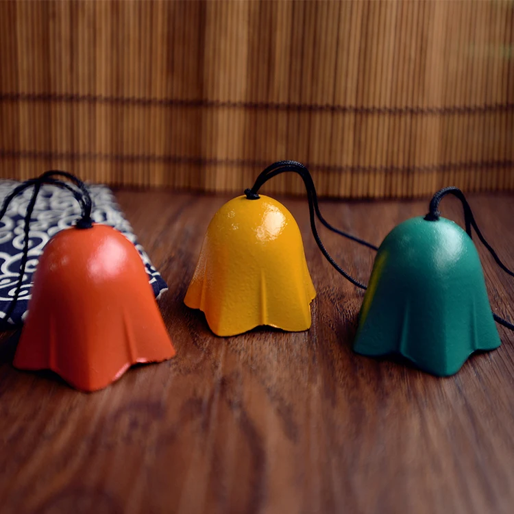 Японские металлические колокольчики однотонные железная чугунная поделка южные