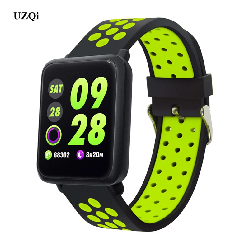UZQi умные часы IP68 Водонепроницаемый HeartRate Фитнес трекер плавать mi нг Android IOS