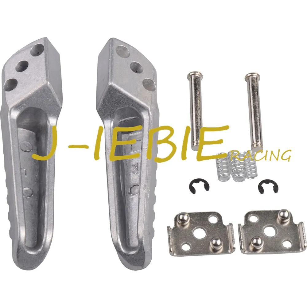Серебряные Задние подножки для Kawasaki Ninja ZX6R ZX636 ZX10 ZX9R Z750 Z1000 ZX14 ZZR1200 ZZR1400 GTR1400|for