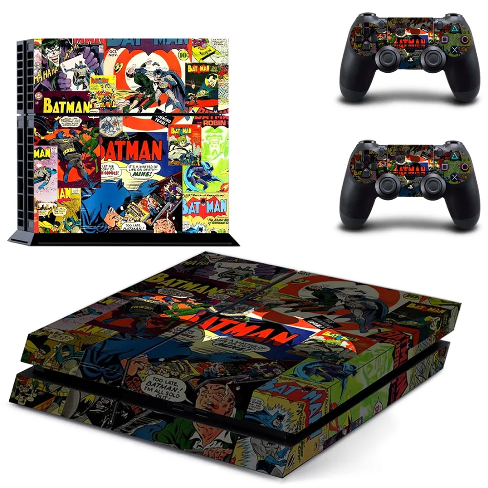 Наклейка с Бэтменом Суперменом Harley Quinn PS4 Виниловая наклейка для консоли Playstation 4 и