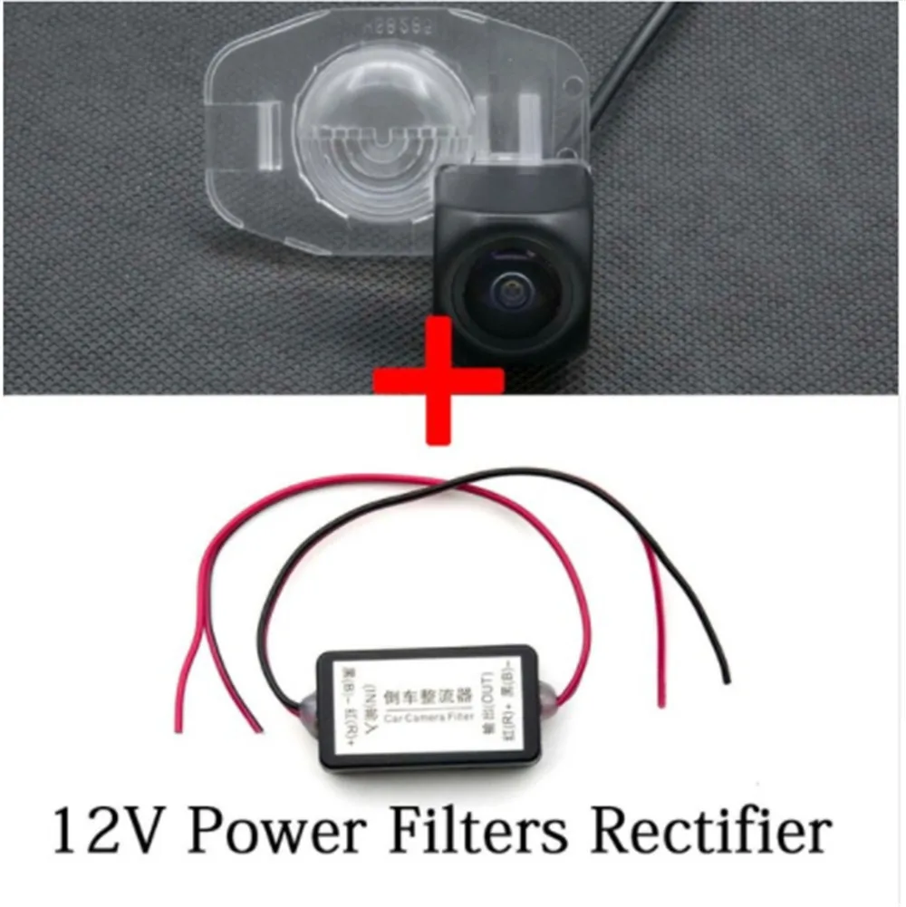 Camera with filter HD 1080P MCCD типа «рыбий глаз», ночное видение, автомобильная парковочная камера заднего вида для Защитные чехлы для сидений, сшитые специально для Toyota Corolla 20072008 2009 2010 2011 2012 2013 Водонепроницаемый - Название цвета: Camera with filter