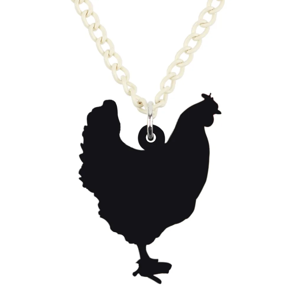 Оригинальное акриловое куриное ожерелье WEVENI с кулоном цепочка-чокер модное