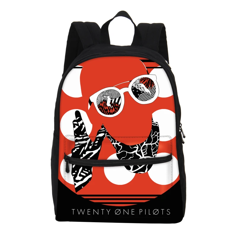 Рюкзак Twenty One Pilots с принтами, школьный рюкзак для детей, школьные сумки для подростков, для мальчиков и девочек, ранец, Детская сумка для книг, Mochila - Цвет: Фиолетовый