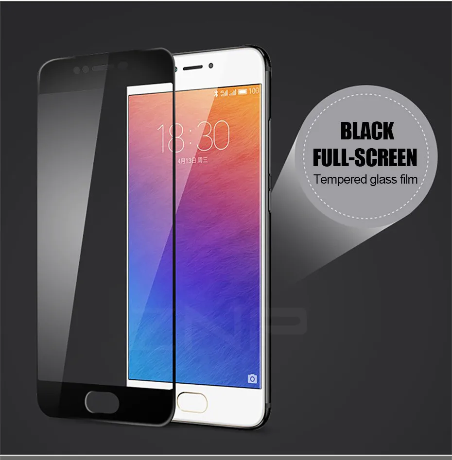 ZNP 3D полное покрытие из закаленного стекла для MEIZU M5S M5 Note M5C MX6 M6 M3 Note M3E Защитная пленка для экрана для Meizu Pro 6 7 Чехол