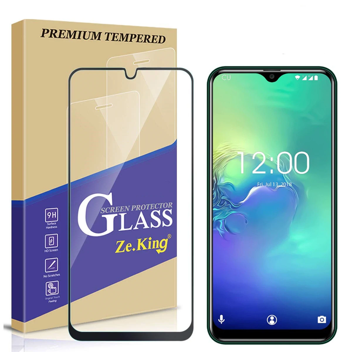 Закаленное 3d стекло с полным покрытием для Oukitel C15 профессиональная защитная